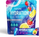 Electrolytes Powder Hidration Package - Recovery Drink Mix with Sodium, Potasium, Magnesium, Kalsium, Vitamin C & Zinc - Sugar Free, Keto, Non GMO & Vegan - Strawberry Lemonade - 16 Tongkat