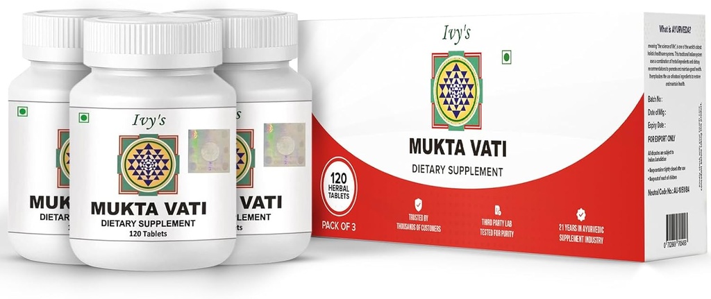 The Ivy 's Mukta Vati Herbal Tablet.
