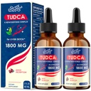 TuDCA Liver Support Drops 1800mg - Dept powerful Liver Sugar- Free, Alcohol-Free - 4 Fl.Oz