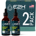 Lodium cair E2H Vegan - Dukungan Thyroid dan Fungsi Kognitif - Boost Anda Metabolisme dan Energi Levels - Vegan - Non-GMO (2 Botol)