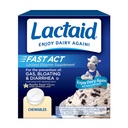 Lactaid Fast Act Laktosa Intoleransi Relief Chewables with Natural Lactase Enzyme to Prevent Gas, Bloating & Diare Because to Laktosa Sensitivity, On- the Go, Vanilla Twist Flavor, 60 x 1 ct