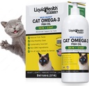 Cair Health Pets Wild Caught Omega 3 Fish Oil for Cats - Liquid Omega 3 Suplement for Cats with EPA + DPA + DHA - Reduce Itching, Dukung Gabungan, Imunity, Heart Health - Dibuat di USA (8 oz)