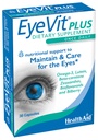 EyeVit Plus - Once-Daily Eye Supplement: 124; 30 Capsules 124; Berisi Omega-3, Lutein, Beta- Carotene, Alaxanthin, Bioflavonoid & Bilberry