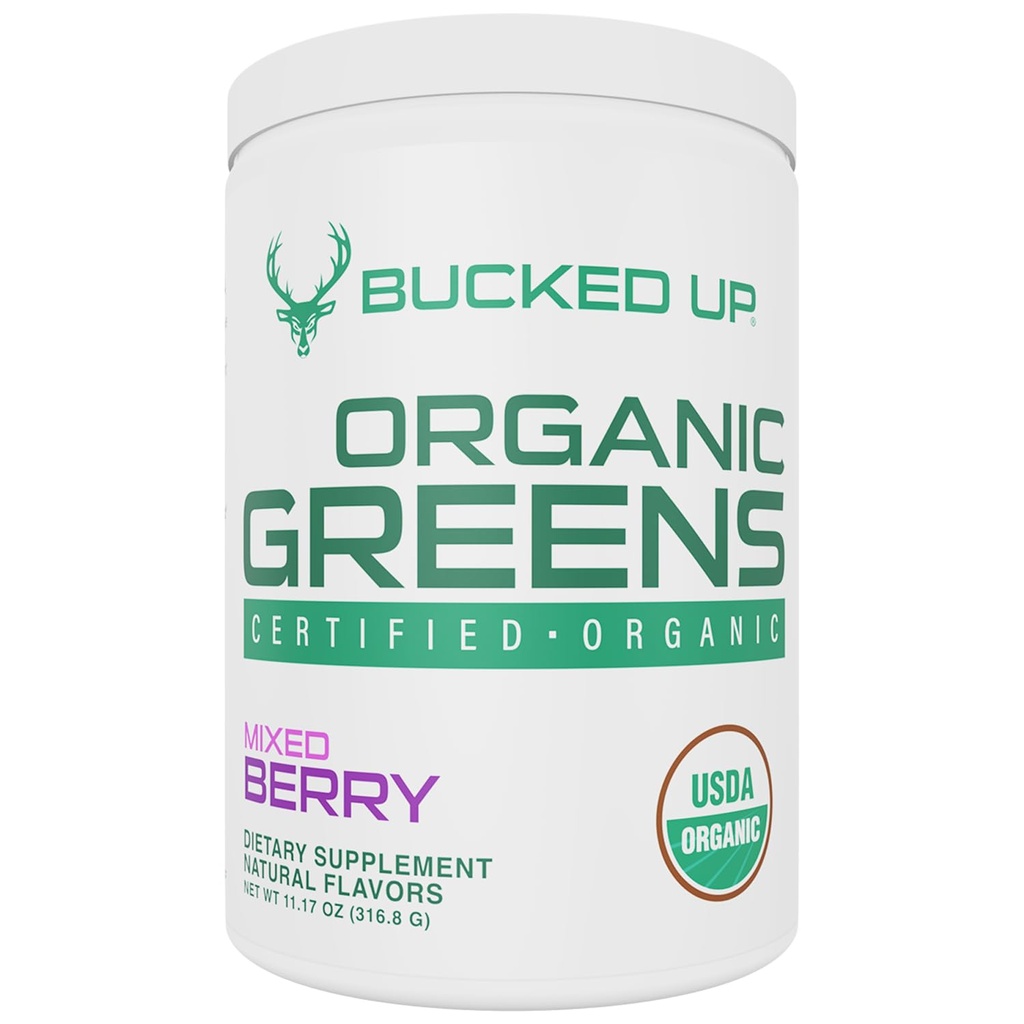 Sertifikasi 100% Organ 124; Chlorella, Spinach, Spirulina, Alfalfa, Broccoli, Wheat Grass, & Barley Grass 12.4; 30 Servis 124; 1117 OZ