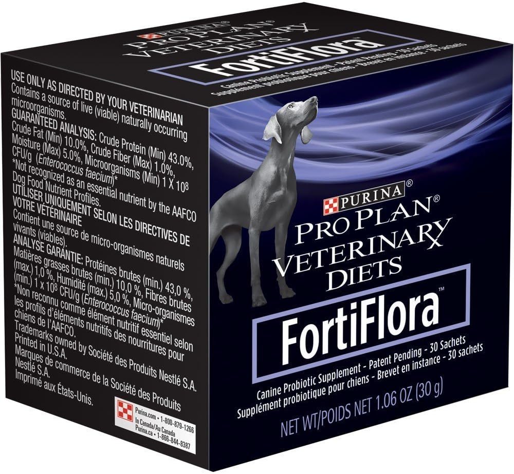 Kotak Tambahan Nutonasional Purina Fortiflora Canine (3 Pack), Cacah 30gma / 90