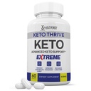 Keto Thrive Keto ACV Extreme Pills 1675MG Keto Dukung Blend Capsule Alternatif ke Keto ACV Gummies Digandakan dengan Apel Cider Extra Virgin Oil Leaf Hijau 60 Capsules