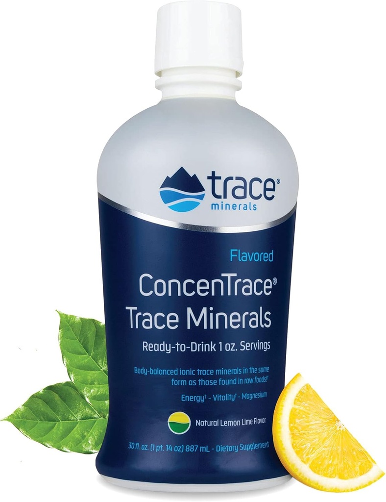 Trace Mineraconcentrate - Liquid Mineral Suplement with Magnesium & Vitamin C - Dietary Supplement with White Grape & Lemon Juice