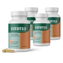 Emma Gut Health - 4 Pack - Gas and Bloating Relief, Sembelit, Perbaikan Leaky Gut - Gut Cleanse & Restorsi - Gerakan Perumahan Regulasi. Proklamasi dan Alternatif Laxative, 240 Kapsul