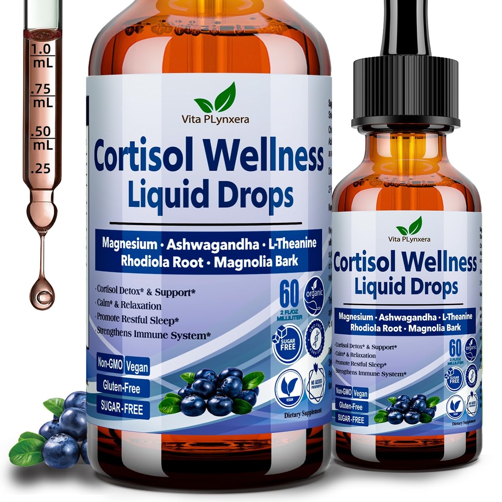 Suplemen Cortisol untuk Perempuan & Men, 17- 1 Cortisol Reducer Detox Manager.