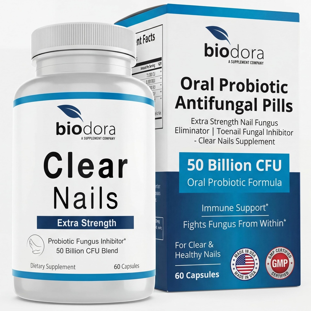 Clear Nails - Ekstra Kekuatan - Probiotic Fungus Inhibitor - 50 miliar CFU