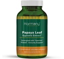 Harmony Nutraceuticals Papaya Leaf Supreme Extract Highest Potency Maximum Bioactivity Dr. Gumman 's Clinical Tingkat 120 Vegan Capnergized Disergized dengan Triperine