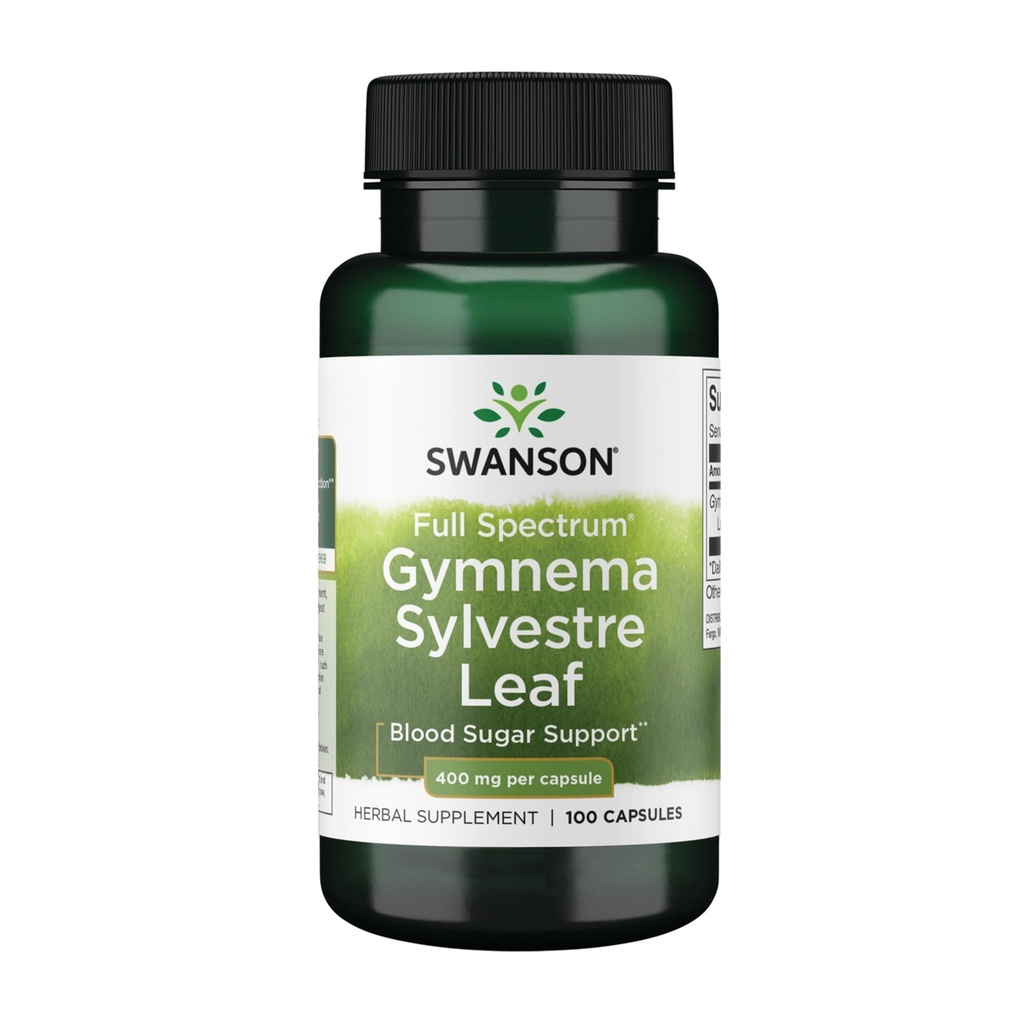 Swanson Full Spectrum Gymnema Sylvestre Leaf - Tradisional Ayurvedic Herb - (100 Capsules)