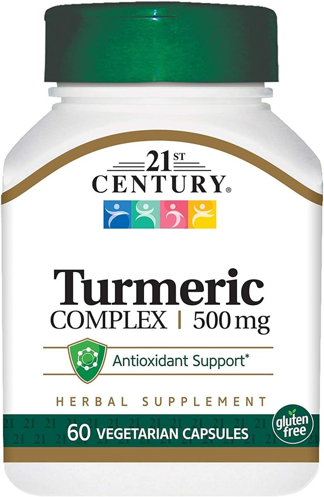 21 Century Turmeric Complex 500 mg - 60 Vegetarian Capsules, Paket 4