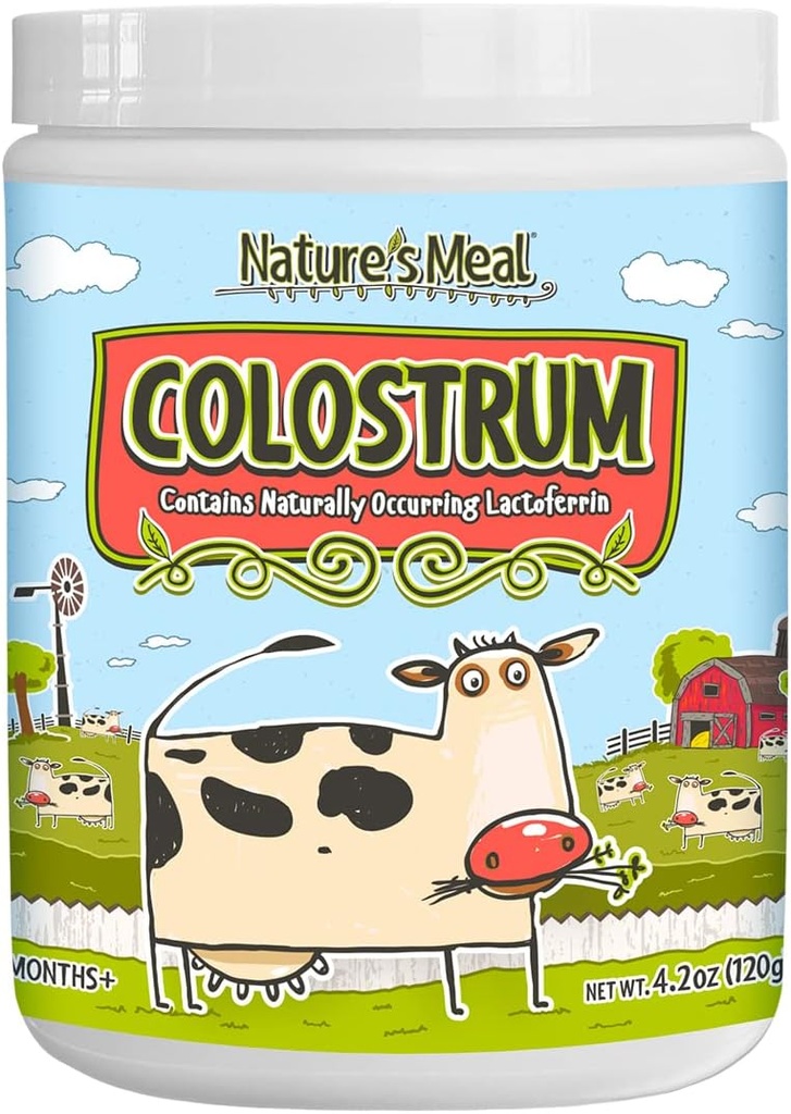 Dukungan Imune untuk Anak-anak - Powder Colostrum, Makanan Super Alam dengan Lactoferrin, IGG, dan PRPS 4.2 oz.