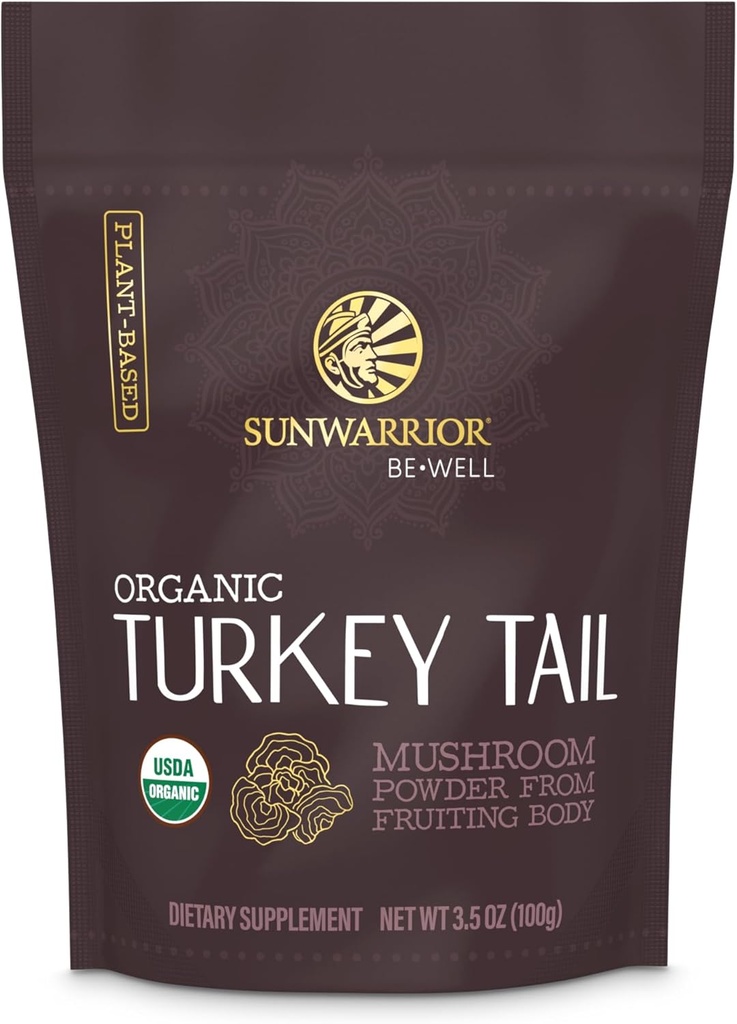 Sunwarrior Organic Turkey Tail Mushroom Powder 124; Turkey Mushroom Ammune Dupone Support: