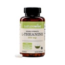 NaturreWise Double Strength L- Theanine 200mg - Vegan L Theanine Suplemen untuk Relaxation + Sleep Dupport - NSF Certified L-Theanine - Non-GMO, USA Manufaktur