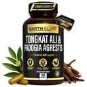 Bumi Elixir Fadogia Agrestis & Tongkat Ali untuk Pria & Perempuan - Suplemen Testosteron Alam untuk Pria - Dibuat di Amerika Serikat & 3 Partai Test - Kekuatan, Energi & Vitalitas - Longjack - 3 Pasokan Bulan