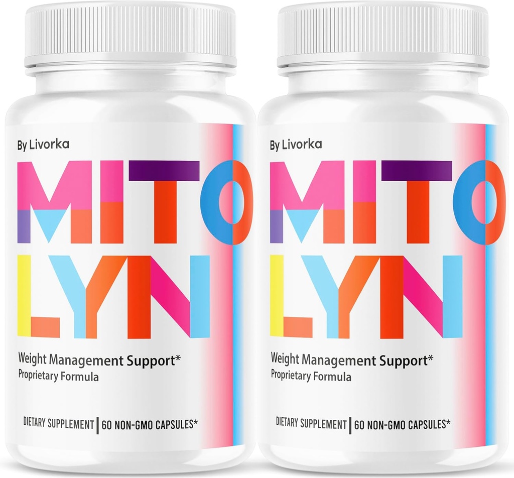 (2 Pack) Mitolyn Capsules - Mitolyn, Mitolyn Advanced Formula Pil, Mitolyn Suplemen, Mitolyn Lyn, Mitolyn Pill, 120 Capsules selama 2 bulan