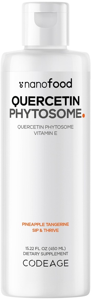 Codeage Liquid Quercetin Phyosome Suplement, Quercetin 1000 mg Dihydrate, 3-Month Supply, Imune Dupport, Sophora Yamin E, Vitamin E, Liposomal Develment, Vegan, Non-GMO, 15.22 fl oz