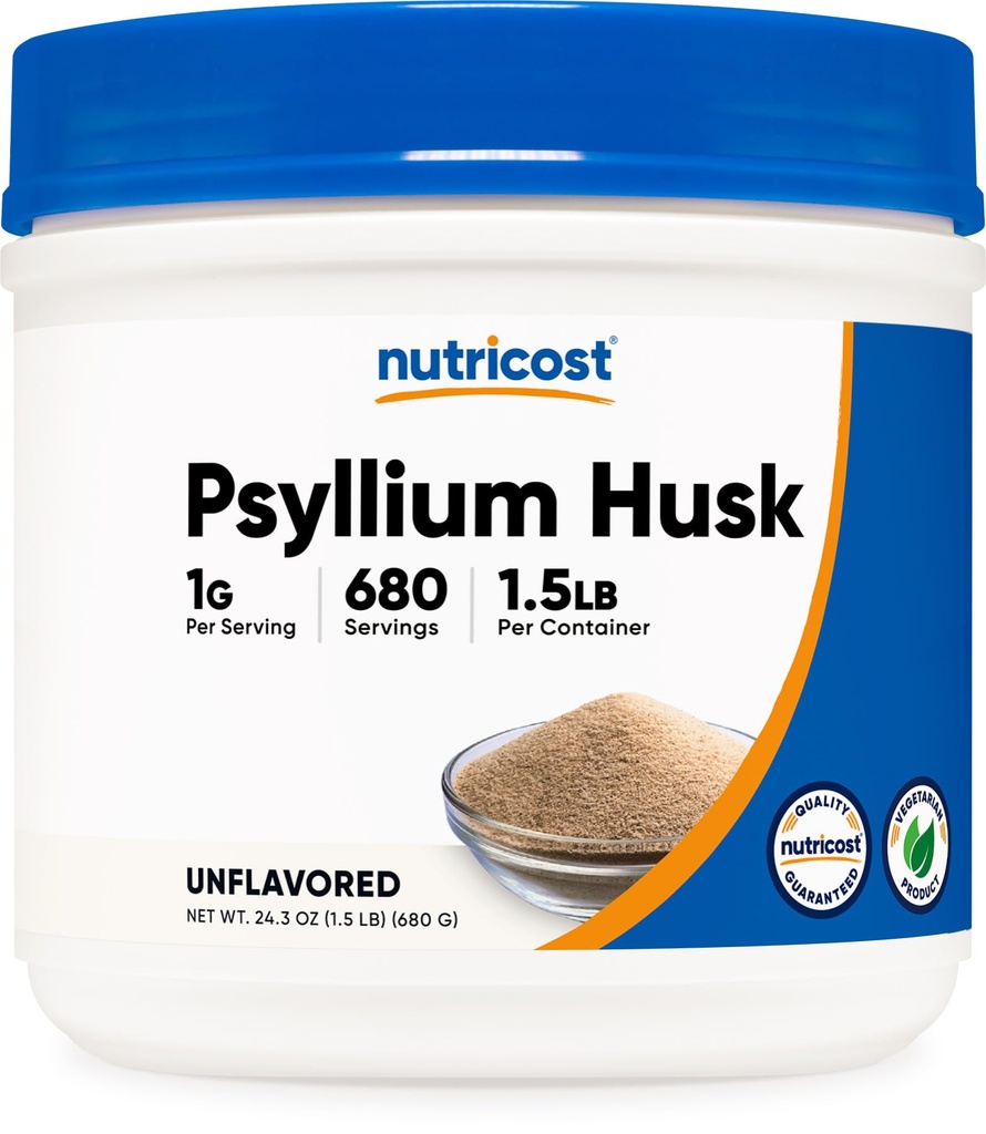 Psyllium Husk Powder (1.5 Pound) - GMO- Free, Gluten- Free