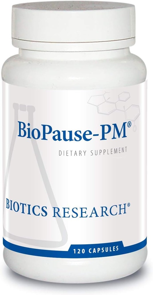 BioStudi Riset BioPause PM Malam Menopause Dukungan Keseimbangan Hormonal, Black Cohosh, Lemon Balm, Passionflower, Promotes Relaxation dan Tenang, Regulates Circadian Rhythms, Sleep Reguised 120Caps