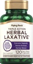 Piping Rock Herbal Laxative Kapsul 124; 120 Count 124; Triple Action Suplement Blend dengan Cascara Sagrada dan Senna Extract 124; Non-GMO, Gluten Free