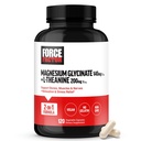 Force Factor Magnesium + L- Theanine, Magnesium Bisglycinate Suplement to Dupport Bones, Muscles, Nerves, Relaxation, and Mood, Vegan, No Gelatin, Non-GMO, 120 Vegetable Capsules