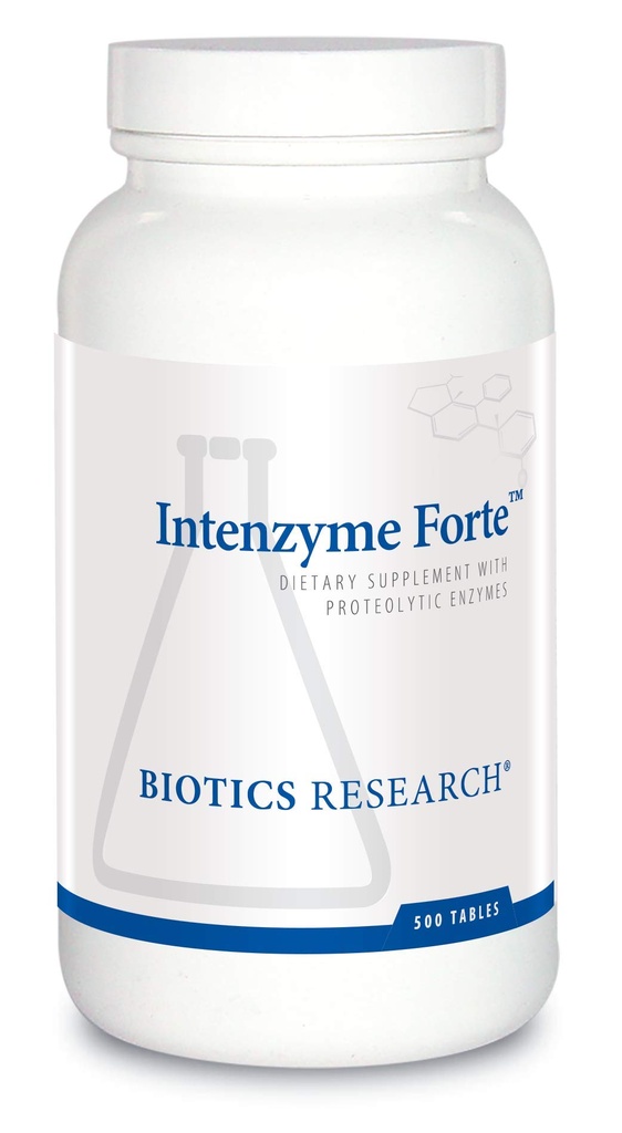 Riset Biotika Intenzyme Forte Proteolytic Panosytic Enzymes, Pankreas, Bromelain, Papain, Lipase, Amylase- Supports Healthy Protein Digestion- Imune & Circule Fungsi 500