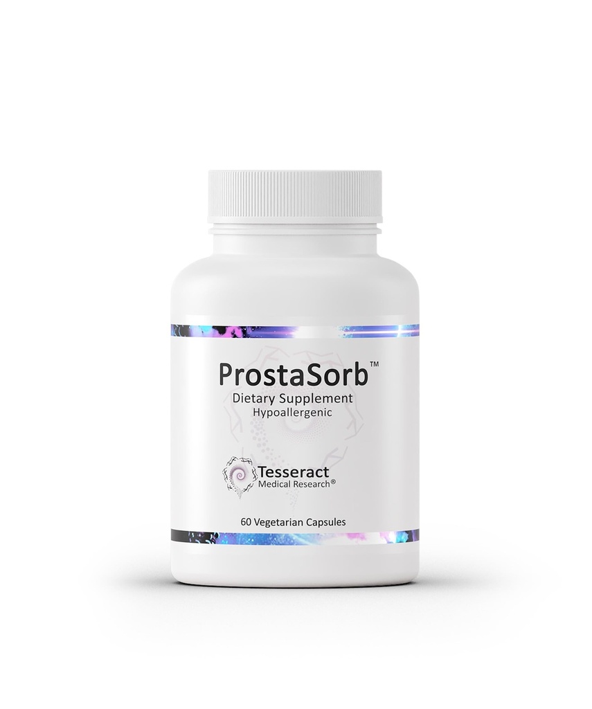 Tesseract ProstaSorb, Prostate Supplemen untuk Pria dengan Saw Palmetto, Pygeum dan Pumpkin, Support Healthy Prostate Fungsi, Bladder Eplotie, Urinary Flow, Gluten Bebas, 60 Vegetarian Capsules