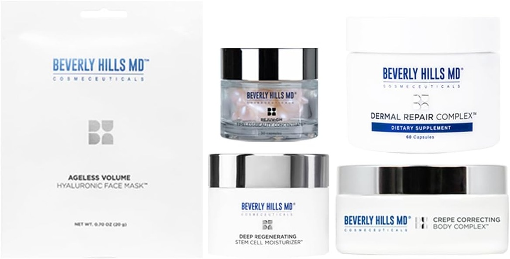 Beverly Hills MD Award Winners Bundle - Membantu w / Hidration, Penampilan Penuaan Skin, Wrinkles, Fine Lines & Supporting Collagen