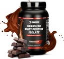 DMoose Grass Fed Whey Protein Powder - for Muscle Growth & Recovery, Alamined & Flavored, Rich in Amino Acids, Fast Absorbing Performance Formula Formula (2 Lbs, Cokelat)