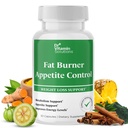 Fat Burner & Appetite Control Wlighing Los Supplemen Perempuan & Pria - Metabolisme Booster w / L-Carnitine, CLA, Chromium - Appetite Suppresan untuk Weight Los - 30 Capsules