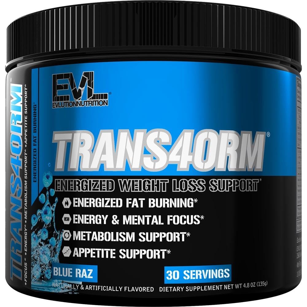 Evolution Thermogenic Fat Burning Powder Trans4orm Fast Acting Energy Pounder untuk mendukung Fast Metabolism Woss and Mental Focus dengan CLA Carnitine dan Alpha GPC