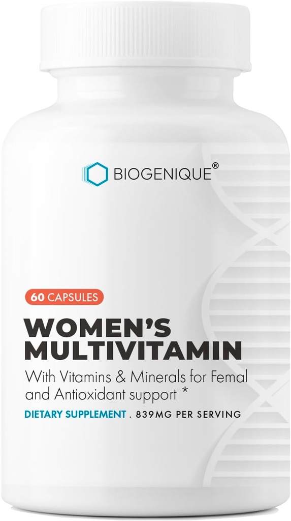 Women Multivitamin, Daily Vitamin for Women with Vitamin A, C, D, E, B-6 and B-12, Energy Metabolisme, Bone & Imune Dukung, 60 Kapsul