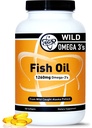 TGS Triple Power Omega 3 Fish Oil Supplement - 1260mg EPA DHA untuk Pria & Women - Burpless, Murni Omega 3 Fatty Acids dari Wild Alaska Pollock dalam Formulir Triglyceride - 180 Capsules, 90