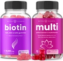 NutraChamps Biotin Gummies dan Women Multivitamin Gummies