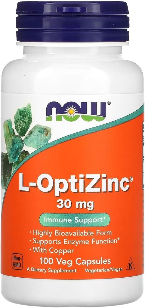 Sekarang Foods: L-Optizinc Imune Dukungan 30 mg, 100 Caps (2 pack)