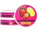 LyvWel 72mg Caffeine Energy Pouches 126; Nootropic Focus & Neuro Dukung 14; 3- Pack with 16 Pouches Per Can Of4; Tobacco-Free, Nicotine- Free, Quick Energy Solution (3 Pack, Pink Lemonade)
