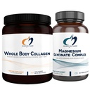 Desain untuk Kompleks Glycinate Health Magnesium (60 Kapsul) & Whole Body Collagen (30 Pelayan) Bundle - Tinggi Absorpsi Magnesium dengan bubuk Premium Collagen untuk mendukung Bones, Skin & Joints