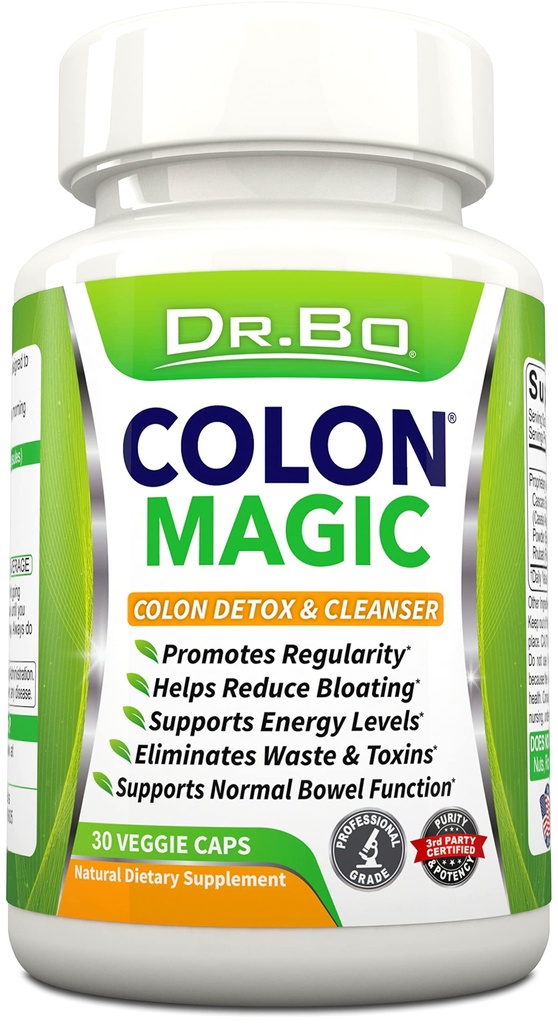 Colon Cleanse Detox Formula - Natural Bowel Cleanser Pill for Intestinal Bloating & Fast Digetical Cleansing