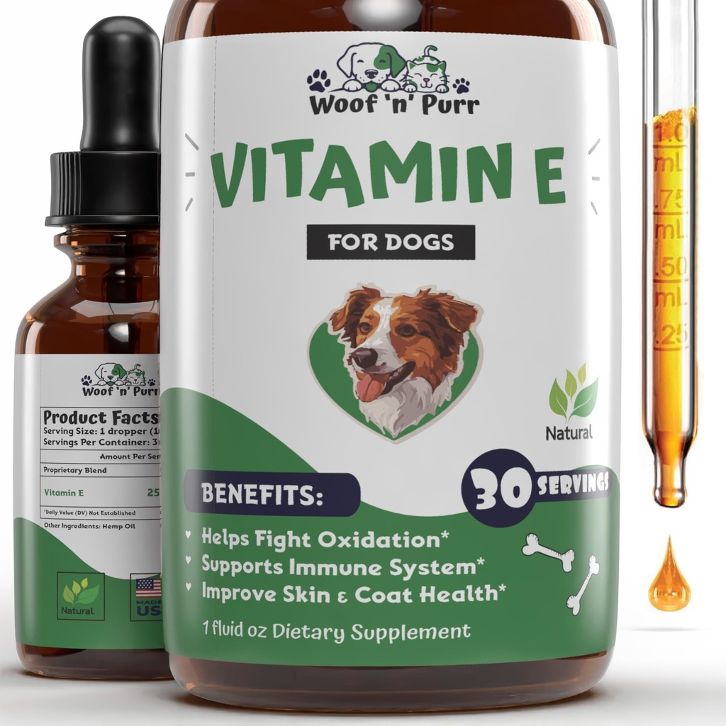 Vitamin E for Dogs - Vitamin E Dog - Vitamin E for Dog - Dog Vitamin E Canine - Vitamin E Suplemen Anjing - Vitamin E Oil Dog - Dog Vitamin