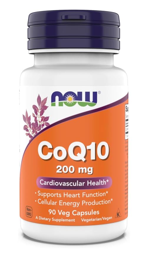 Sekarang Suplemen - CoQ10 (Koenzim Q10) 200 mg, Mendukung Kesehatan Kardiovaskular *, Kosher, Vegan 90 Vegetarian Capsules