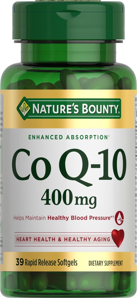 Nature Bounty Co Q-10 400mg, 39 Rapid Lepaskan Softgels