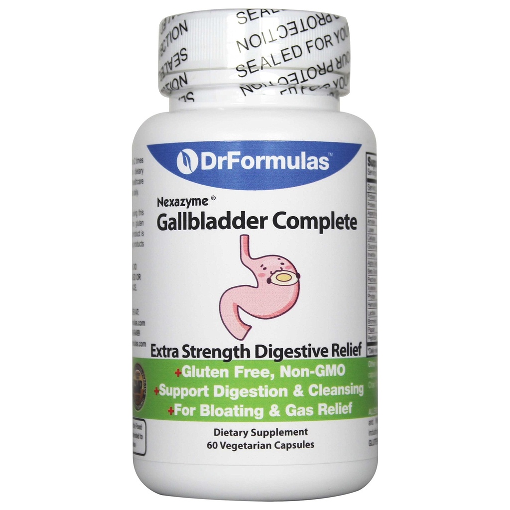 DFEMULAS 18 Enzymes Digetical untuk Mendukung kandung empedu dan Pankreas Enzymes dengan Amylase, Protease, Lipe, Lactase, Cellulase, Bromelain 60 Capsules