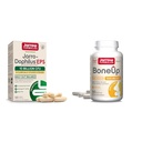Jarrow Formulas Progories & Bone Support Bundle with Jarro- Dophilus EPS 10 Milyar CFU and BoneUp with Vitamin D3, K2 & Calcium