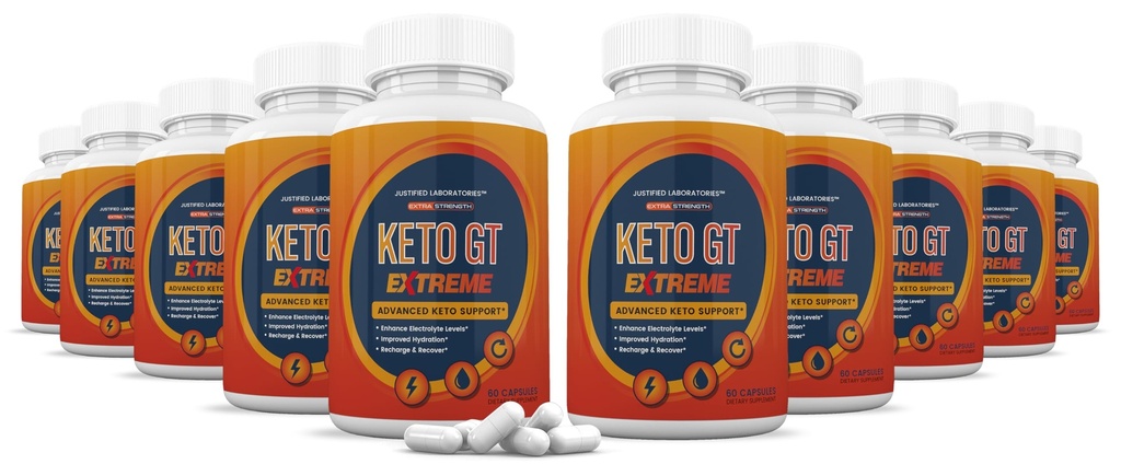 (10 Paket) Keto GT Extreme Keto Pill 1675MG Baru & Improsed Formula Berisi Apel Cider Ekstra Virgin Powder Minyak Daun Teh Hijau 600 Capsules