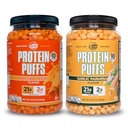 Twin Peaks Low Carb, Keto Friendly Protein Puffs, 1 Jug Bawang Parmesan Flavor Puffs + 1 Jug Nacho Cheese Flavor