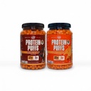 Twin Peaks Protein Puffs Pack (Nacho Cheese & Mesquite Barbecue) - Keto Friendly, Low Carb Snack (300g Everyone Protein), 2g Net Carbs, Crunchy High- Protein Snack