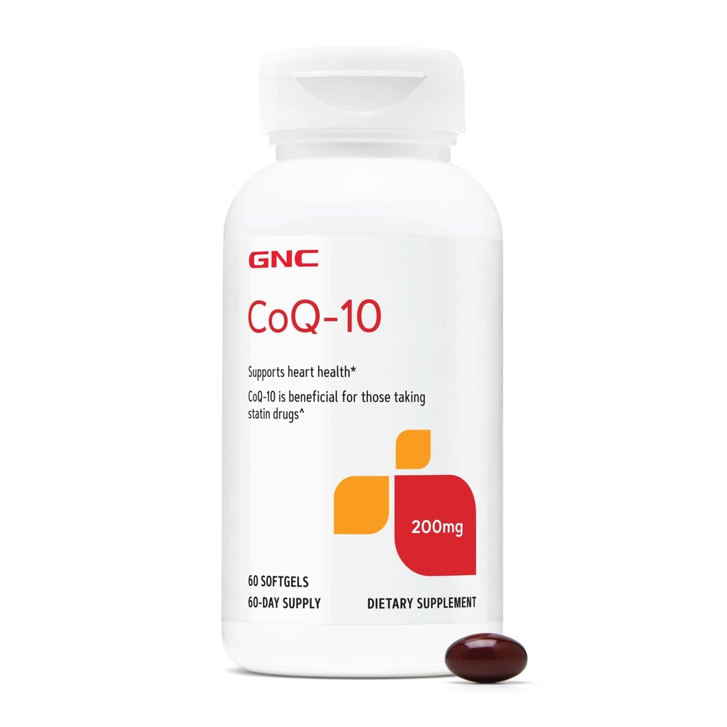 GNC CoQ10 100mg Supplemen, Support Heart Health, 60 Count