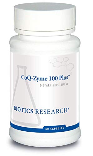 BIOTICS RESEARCH Coq Zyme 100 plus 100 mg Emulsified Co Q10, High Absorpsi, ditambahkan B-Complex Vitamin, Heart Heat, Healthy Energy Levels 60 Capsules